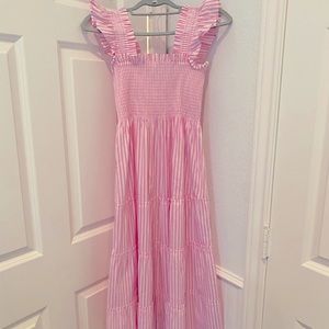 Pink & white striped hill house home famous “nap” dress